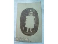 Παλιά φωτογραφία 1917 - μικρό παιδί, κορίτσι, Γκάμπροβο
