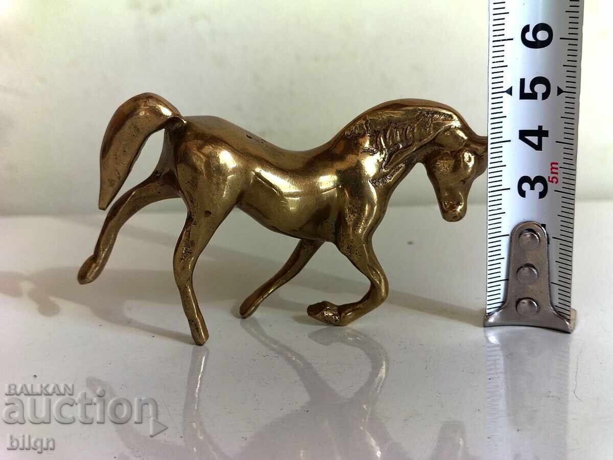 Figurină de colecție superbă, placată cu aur - Cal - 5 Figurină de colecție superbă, placată cu aur - Cal - 5