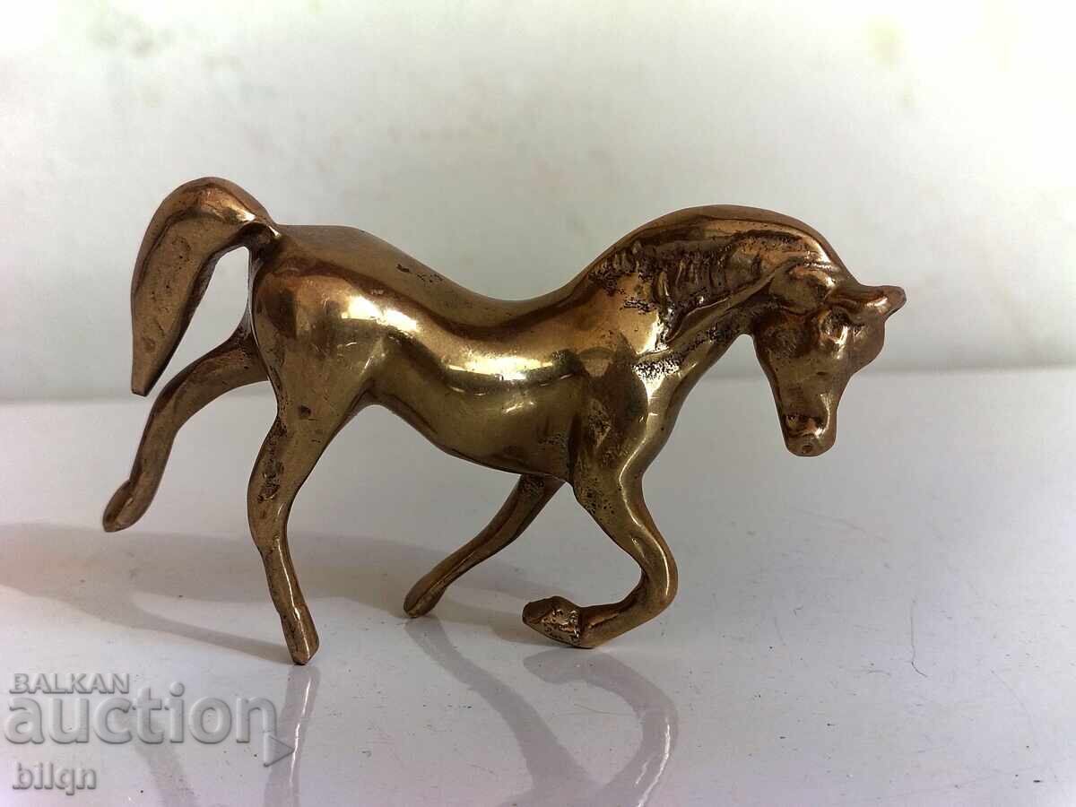 Figurină de colecție superbă, placată cu aur - Cal Figurină de colecție superbă, placată cu aur - Cal