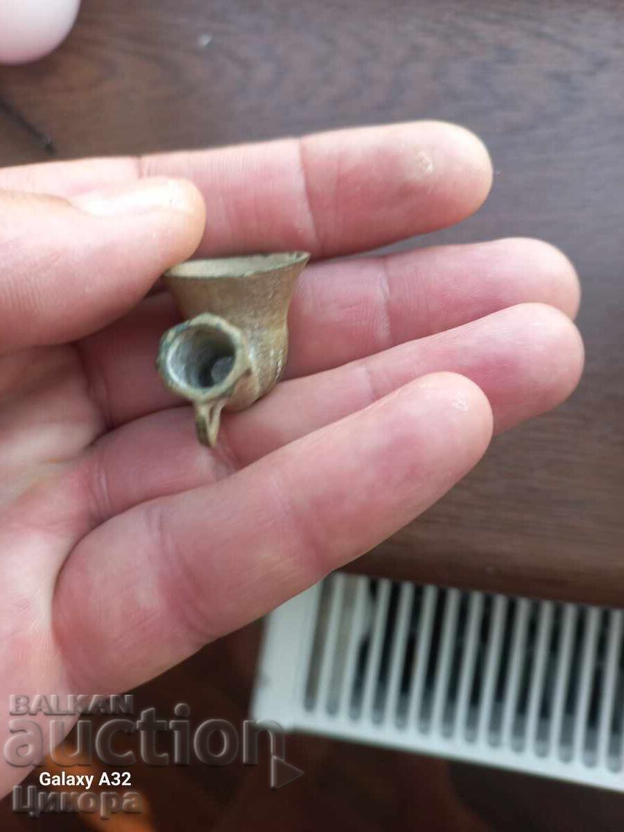 Licitație ȚEAVĂ VECHE DE BRONZ LULĂ LULIȚĂ CIUBUC