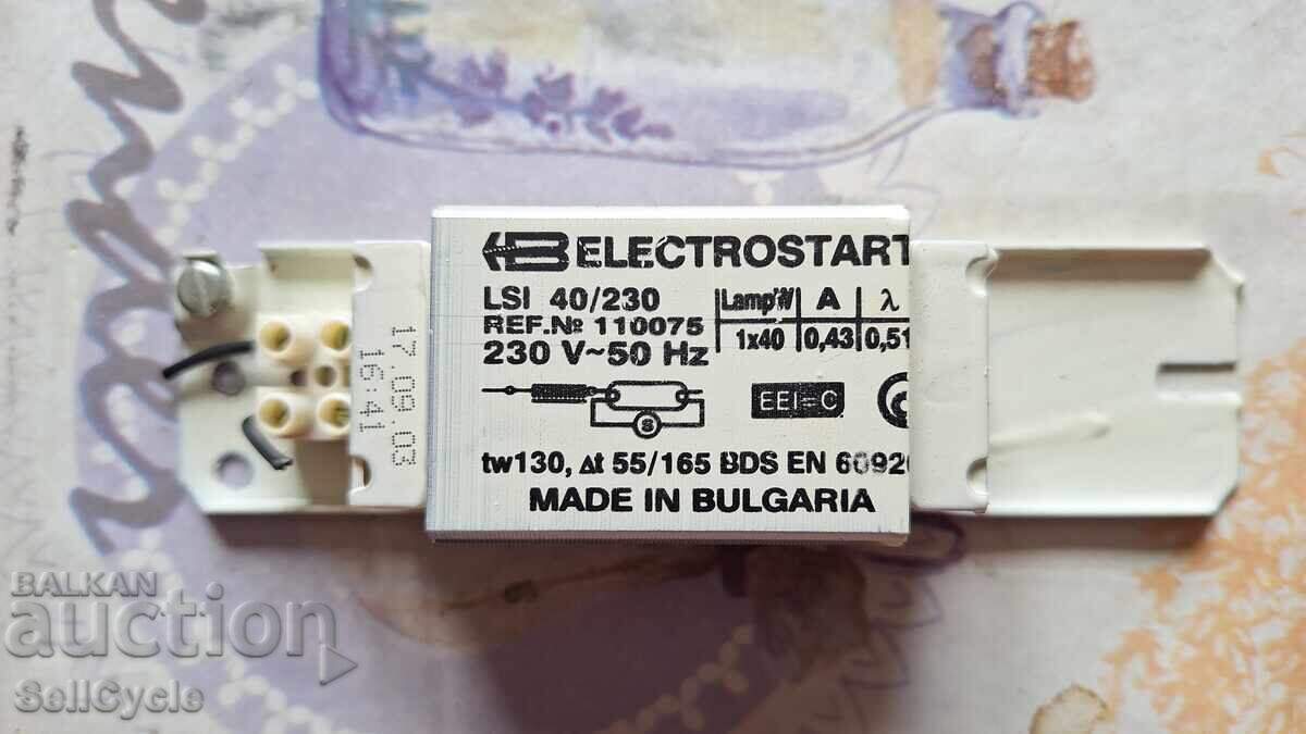 ✅ΔΡΟΜΟΛΟΓΗΤΗΣ ELECTROSTART ΙΣΧΥΣ 1X40W❗