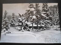РИЛА. Зимен пейзаж, Стара картичка