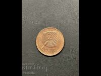 Фиджи  2 цента 1995 г.