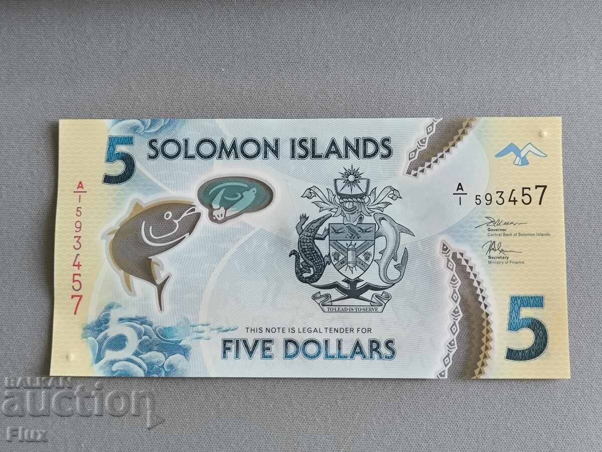 Banknote - Solomon Islands - 5 Dollars UNC | 2019 Banknote - Solomon Islands - 5 Dollars UNC | 2019