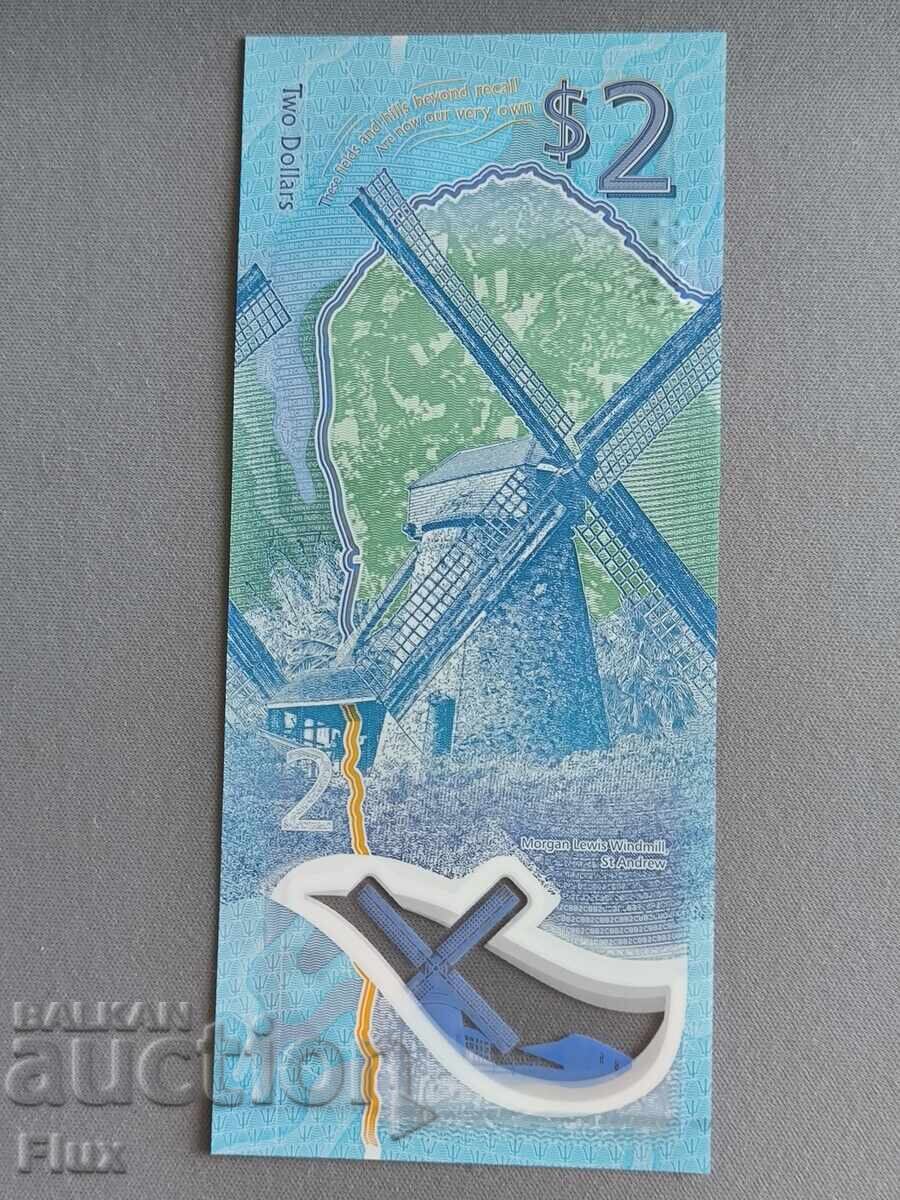 Delivery of Banknote - Barbados - 2 Dollars UNC | 2022 Delivery of Banknote - Barbados - 2 Dollars UNC | 2022