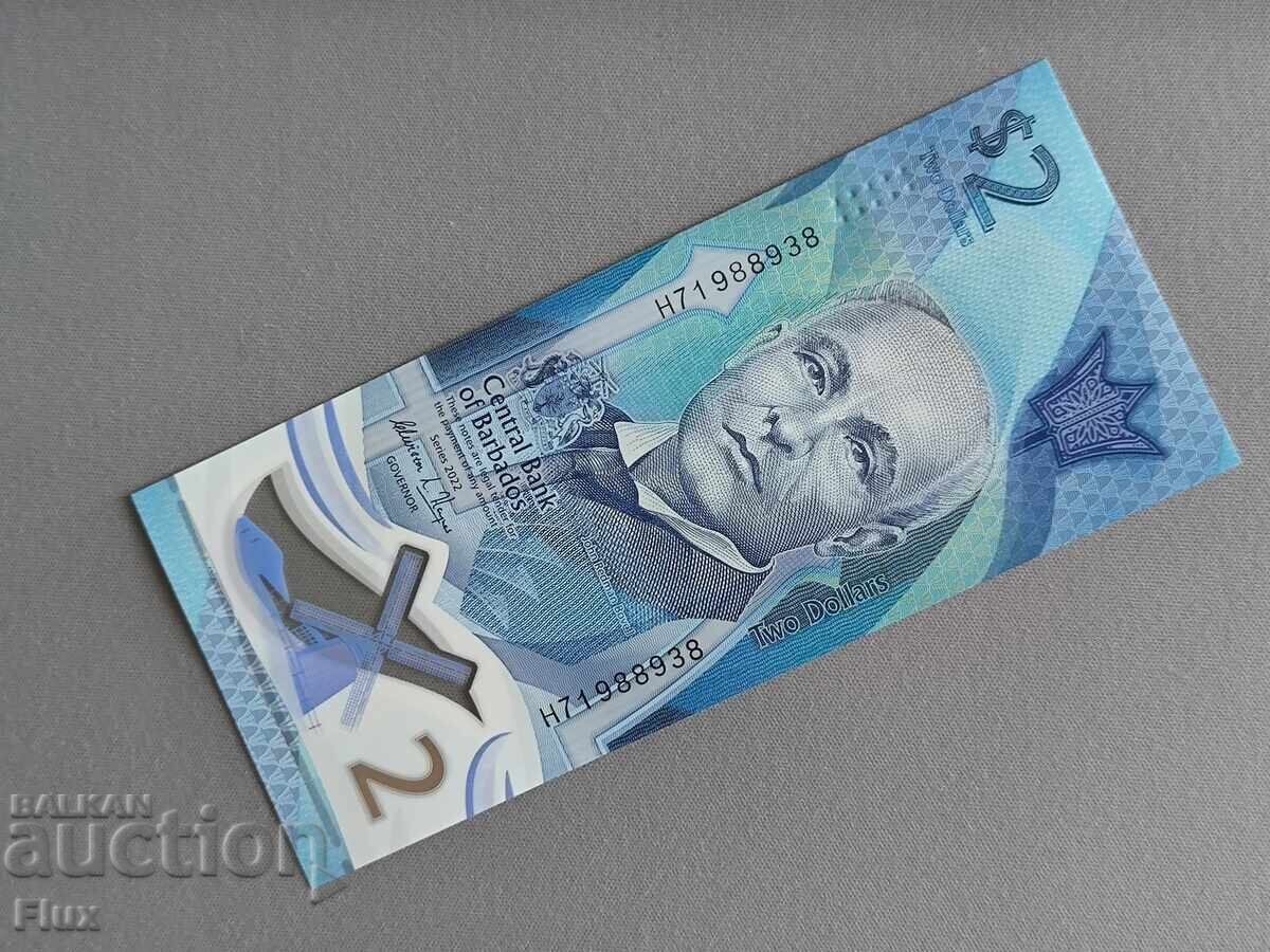 Banknote - Barbados - 2 Dollars UNC | 2022 Banknote - Barbados - 2 Dollars UNC | 2022