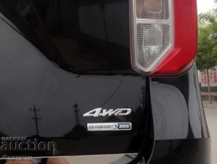 Embleme noi "4x4" - 125 mm / 30 mm - 5 Embleme noi "4x4" - 125 mm / 30 mm - 5