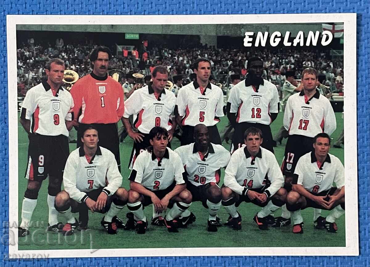 Αγγλία Ταχυδρομική Κάρτα Παγκόσμιο Κύπελλο 1998 Γκασκόιν Σίρερ Λέφσκι ΤΣΣΚΑ Αγγλία Ταχυδρομική Κάρτα Παγκόσμιο Κύπελλο 1998 Γκασκόιν Σίρερ Λέφσκι ΤΣΣΚΑ