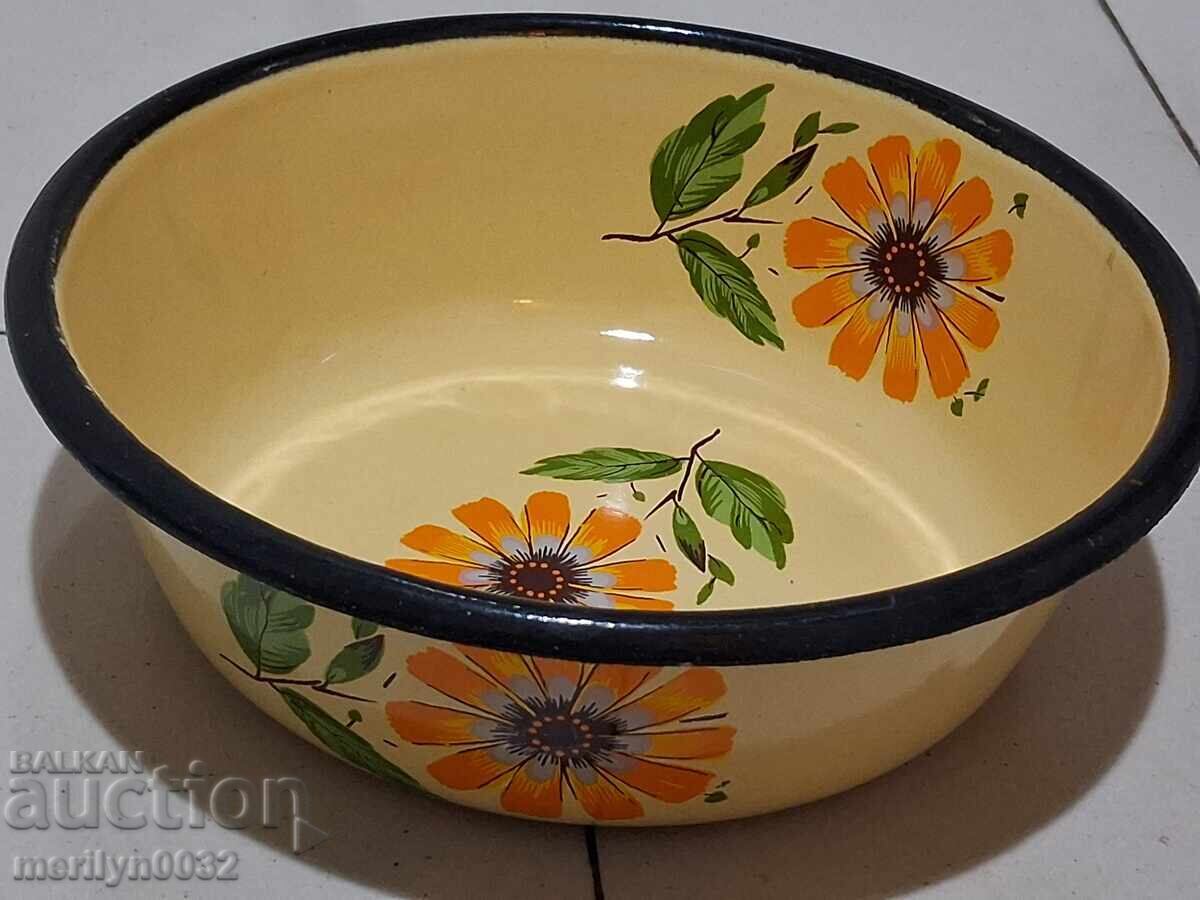 Εμαγιέ πιάτο, σκεύος με σμάλτο, μπολ, ΕΣΣΔ - 6