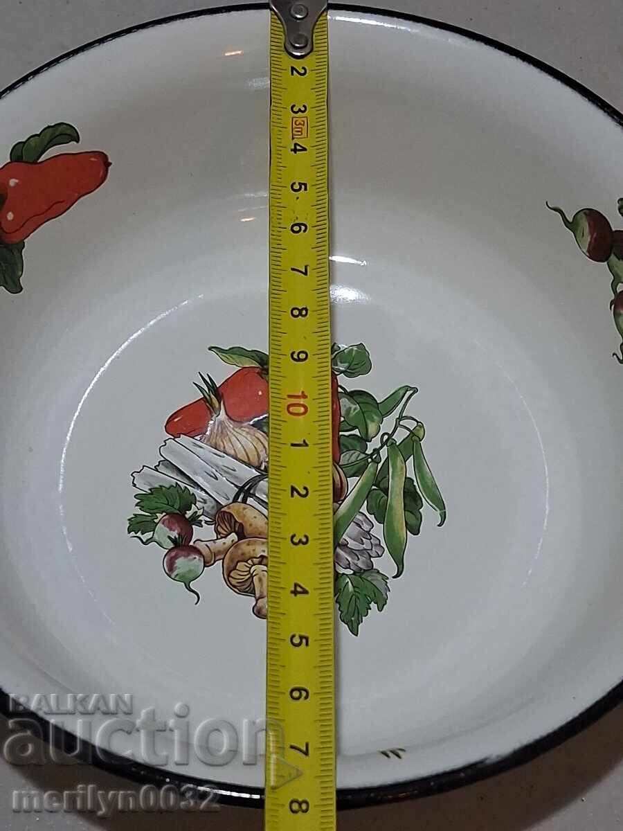 Εμαγιέ πιάτο, σκεύος με σμάλτο, μπολ, ΕΣΣΔ - 5