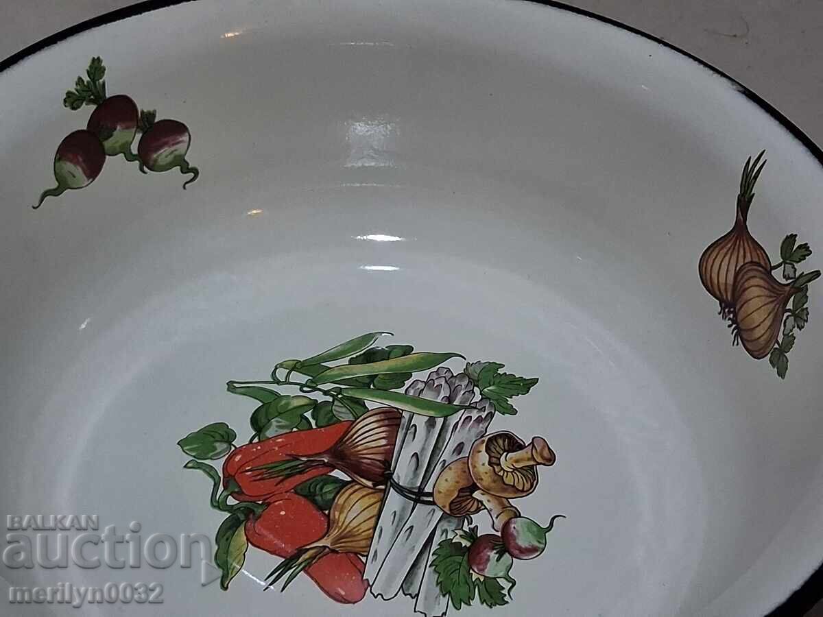 Εμαγιέ πιάτο, σκεύος με σμάλτο, μπολ, ΕΣΣΔ - 7