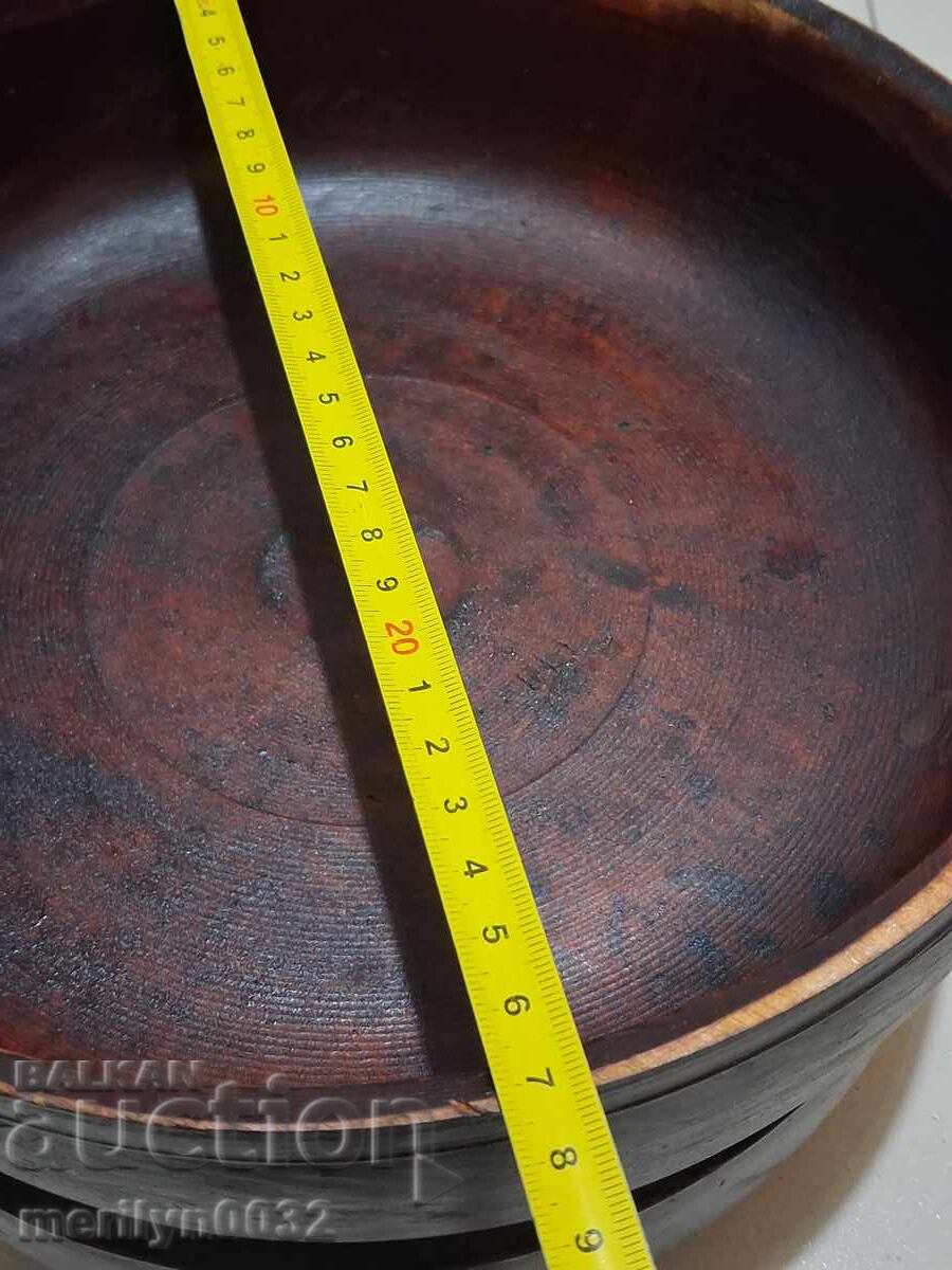 Livrarea Bol din lemn bol cu capac, bol lemn primitiv