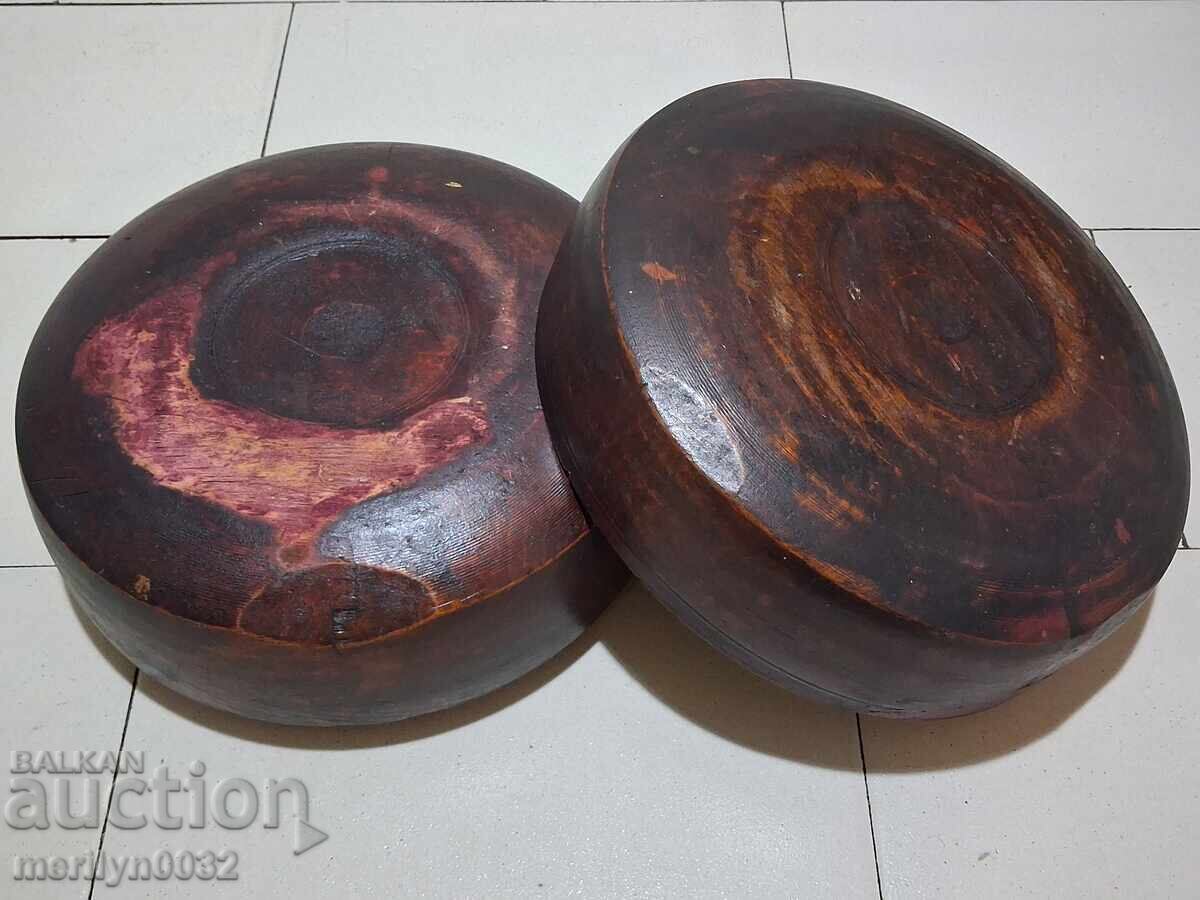 Bol din lemn bol cu capac, bol lemn primitiv - 6