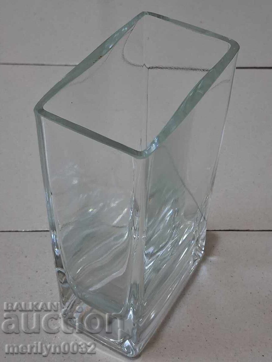 Παράδοση Παλιό γερμανικό βάζο από γυαλί