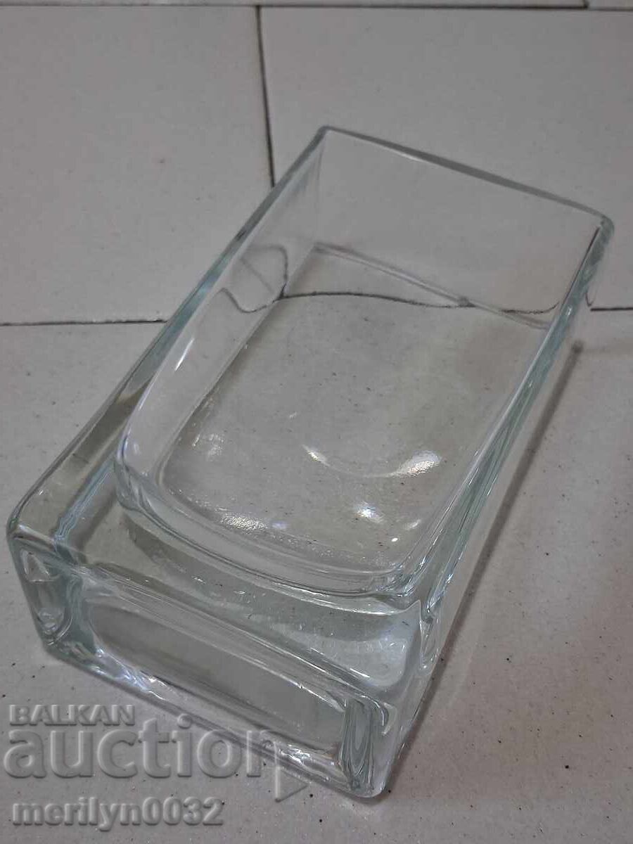 Παλιό γερμανικό βάζο από γυαλί - 7