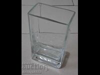 Παλιό γερμανικό βάζο από γυαλί