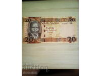 Νότιο Σουδάν 20 ΛΙΡΕΣ 2016