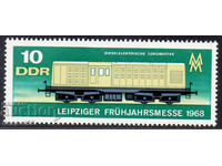 1968. ГДР.  Лайпцигски пролетен панаир - железници.