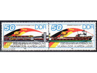 1986. GDR. Opening of the Mukran-Klaipeda railway line