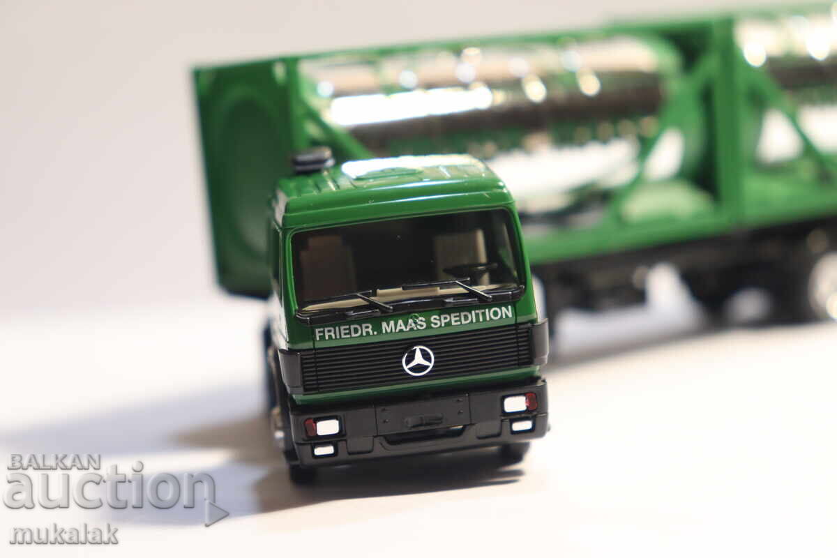 Livrarea HERPA H0 1/87 MERCEDES CAMION CISTERNĂ TIR MODEL COLIȚĂ Livrarea HERPA H0 1/87 MERCEDES CAMION CISTERNĂ TIR MODEL COLIȚĂ