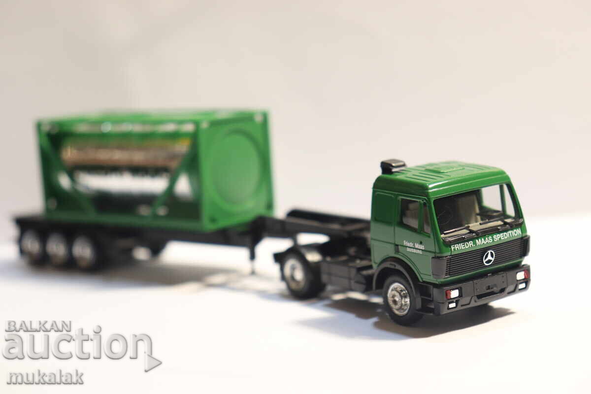 HERPA H0 1/87 MERCEDES CAMION CISTERNĂ TIR MODEL COLIȚĂ - 5