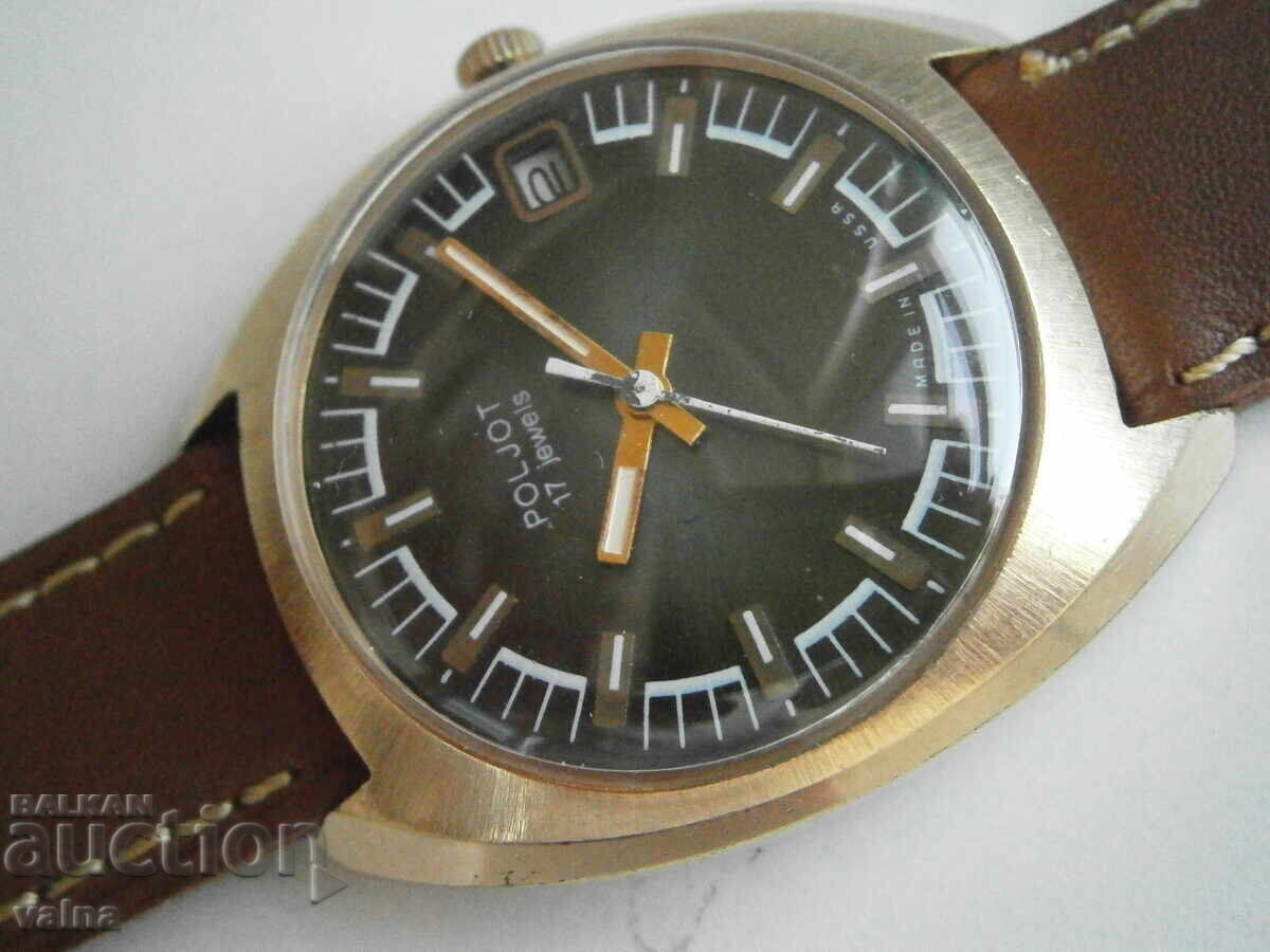 Auction POLJOT 2614.2H, case 36mm, Au 10, made in USSR, Top! Auction POLJOT 2614.2H, case 36mm, Au 10, made in USSR, Top!