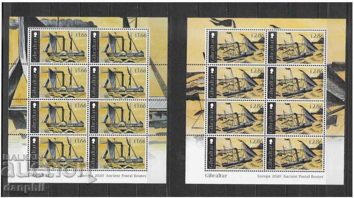 Gibraltar 2020 History of Transport - Clean Small Sheet