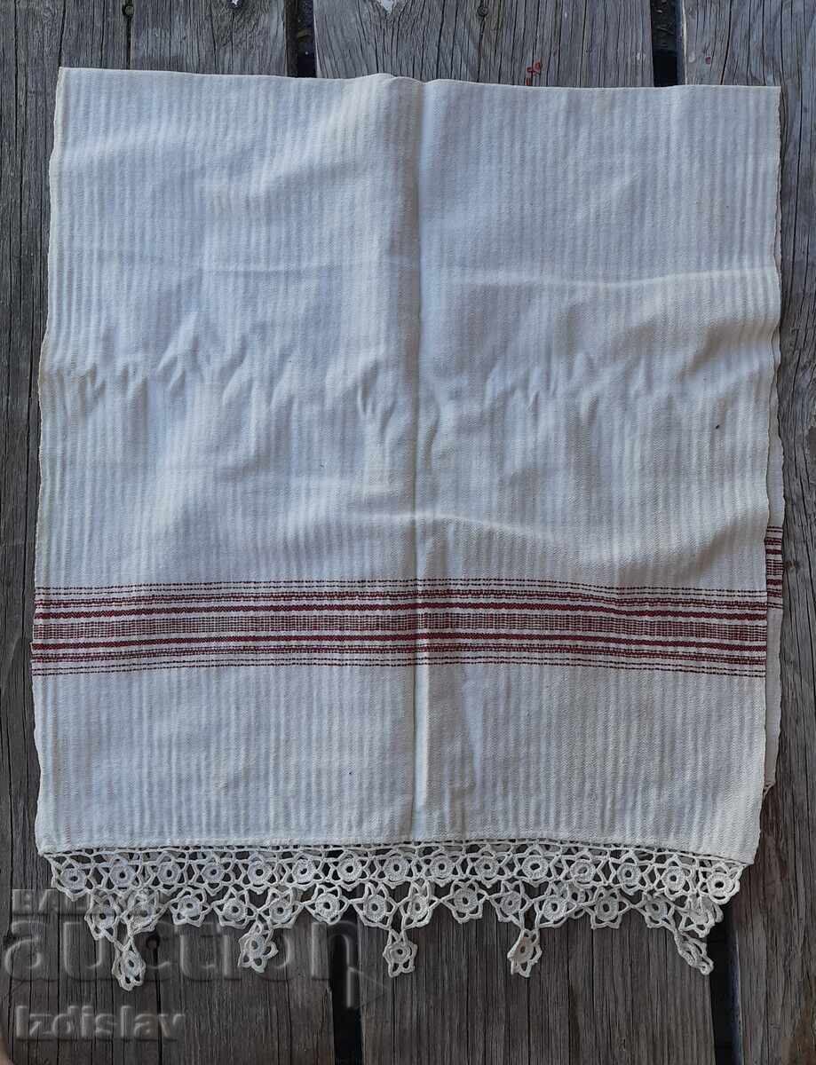 Woven towel, handkerchief with handmade lace with price € 34.00 | 66.50 BGN Woven towel, handkerchief with handmade lace with price € 34.00 | 66.50 BGN
