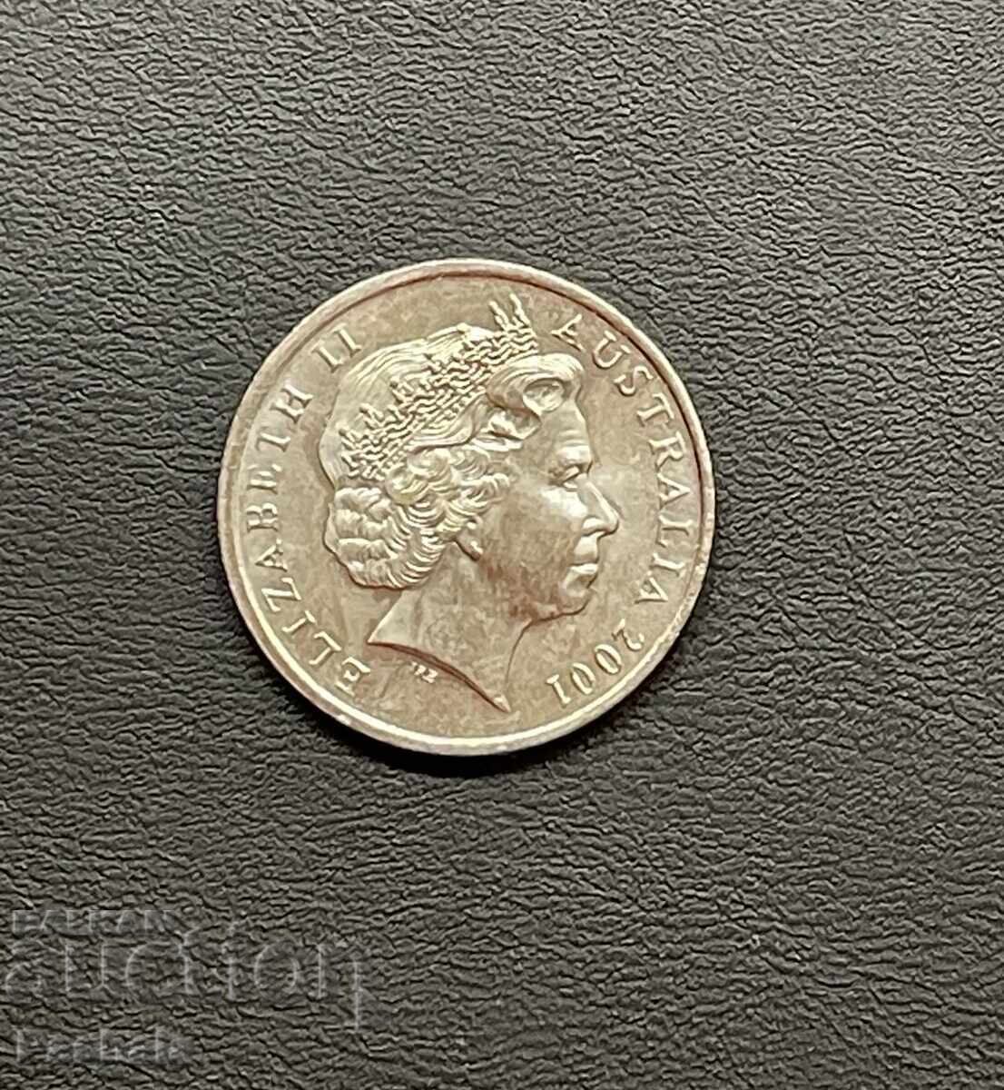 Австралия 10 цента 2001 г. с цена 2.00 лв. | € 1.02