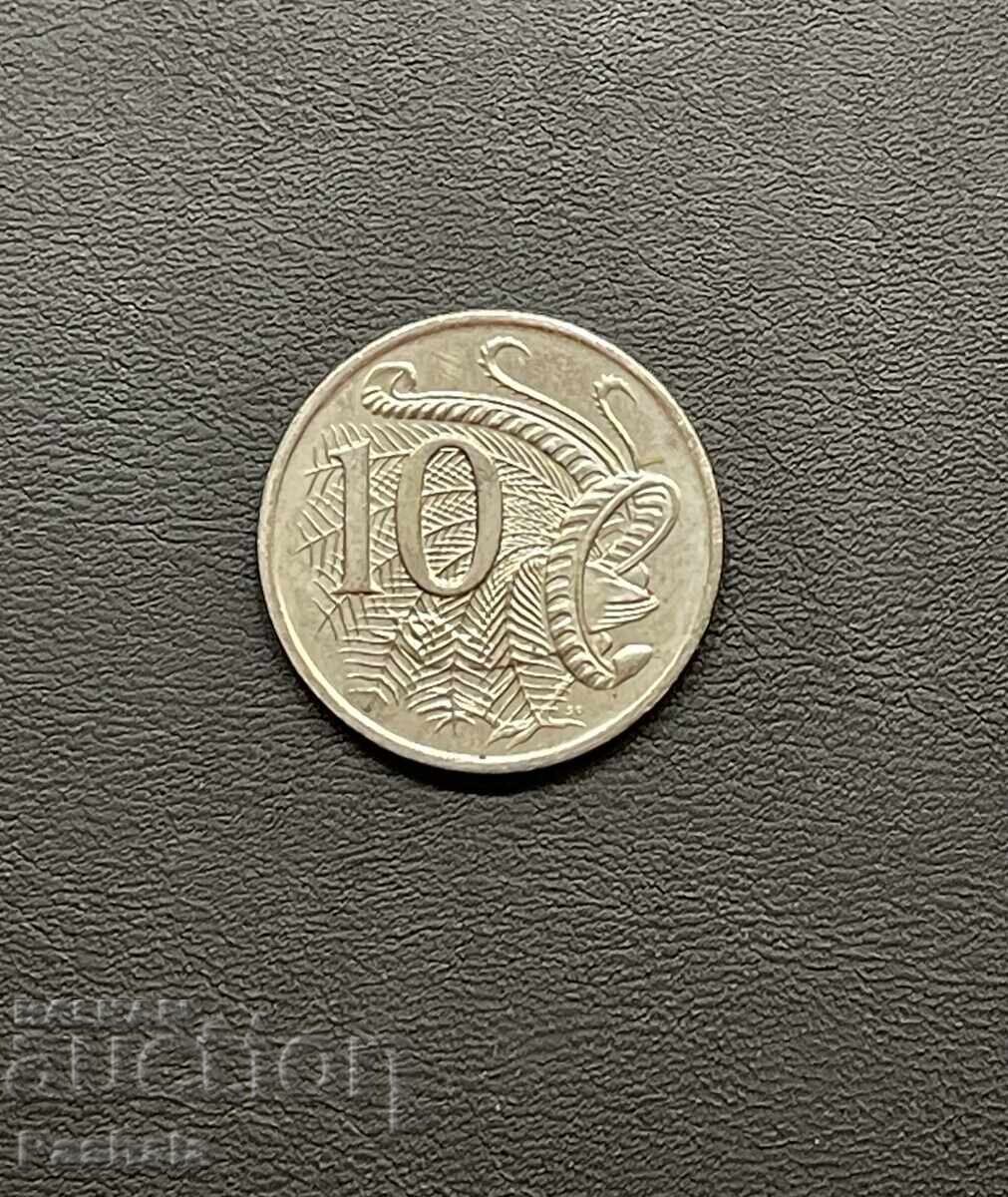 Австралия 10 цента 2001 г.