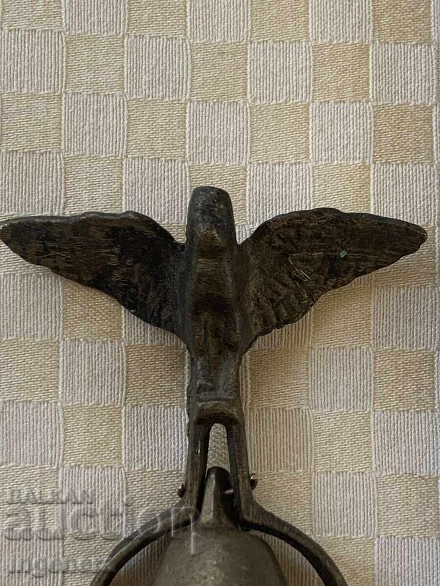 ЗВЪНЧЕ КАМБАНКА НАКИТ ЗА КОН СБРУЯ СТАРИННА БРОНЗ - 7