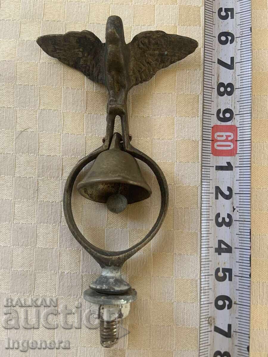 ЗВЪНЧЕ КАМБАНКА НАКИТ ЗА КОН СБРУЯ СТАРИННА БРОНЗ