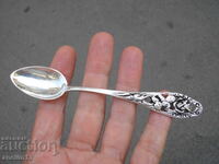 LINGURIȚĂ VECHE DE ARGINT CU TRANDAFIR ARGINT 800