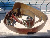 Centură militară de ofițer veche cu portarticol