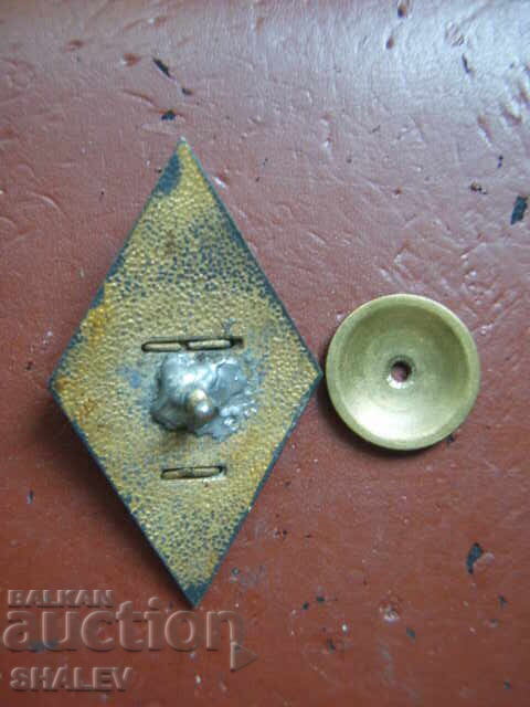 Nagrŭden znak VA "G.S. Ρακόβσκι" παλαιό θυρεός - ρόμβος, άριστος! - 7