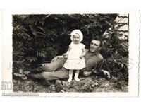 FOTOGRAFIE VECHE DRAGANOVA FETIȚA CU TATĂL SĂU FOTO KALITSOV E153