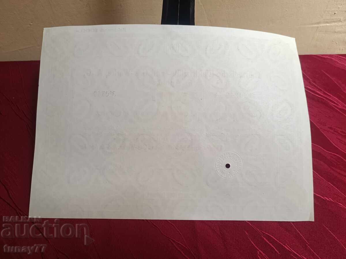 Σπάνιο Παλιό Ομόλογο Μετοχή με τιμή 13.00 BGN | € 6.65 Σπάνιο Παλιό Ομόλογο Μετοχή με τιμή 13.00 BGN | € 6.65