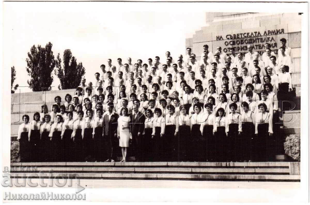 LARGE OLD PHOTO SOFIA MIXED CHOIR E156