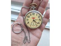 Ceasul de buzunar cu trenul fulgerul