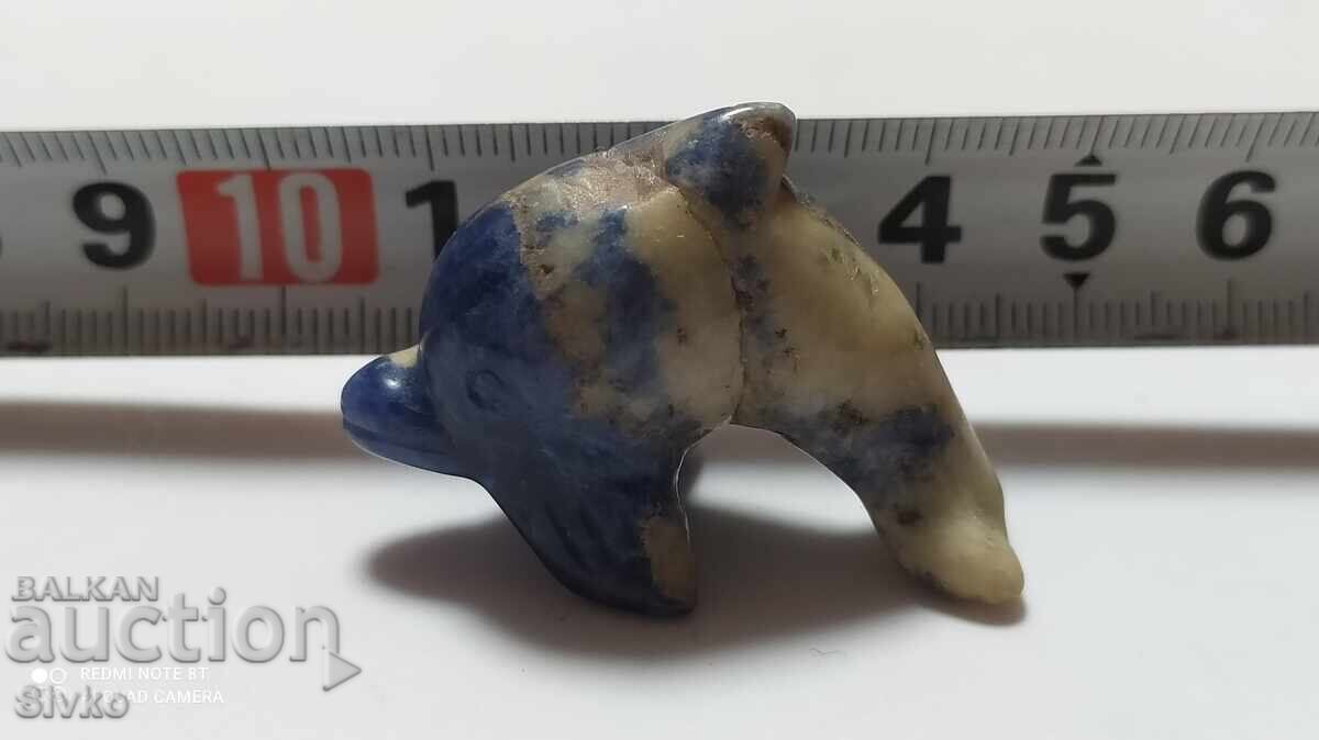 Φιγούρα δελφινιού από φυσικό πέτρωμα με τιμή 1.99 BGN | € 1.02