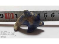 Φιγούρα δελφινιού από φυσικό πέτρωμα