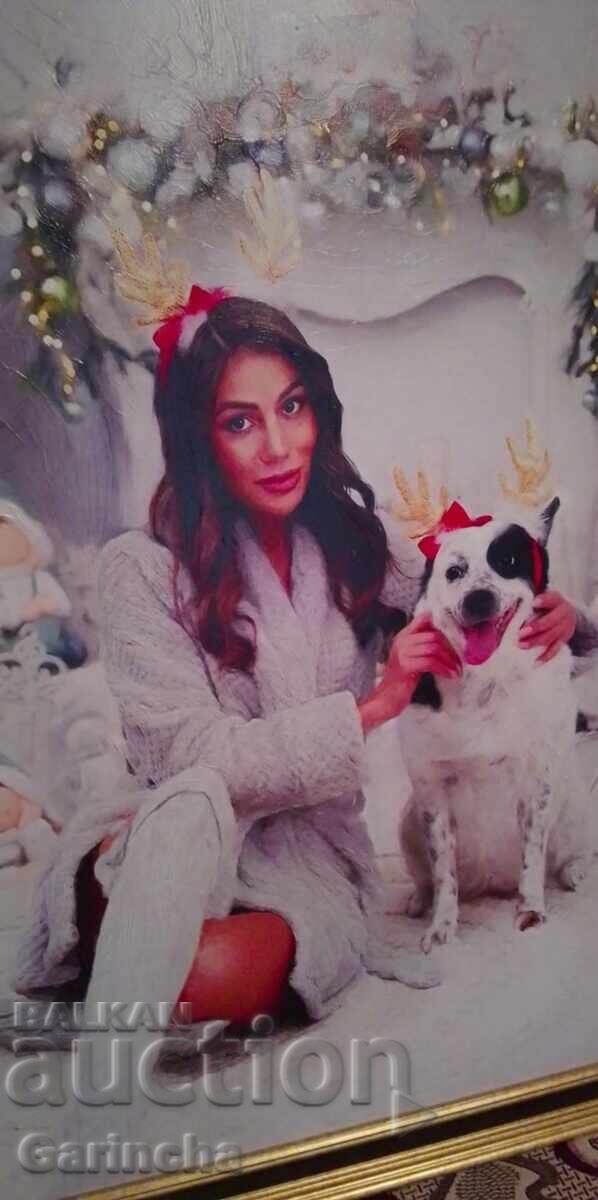 Πίνακας, πορτρέτο γυναίκας 80/60 με τιμή 200.00 BGN | € 102.26