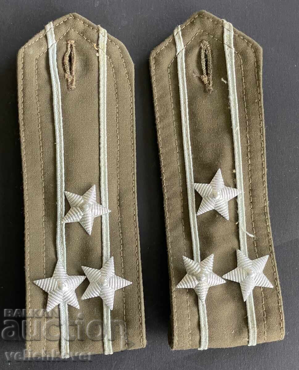 41509 Bulgaria lot shoulder boards trench coat colonel of the Air Force 70s