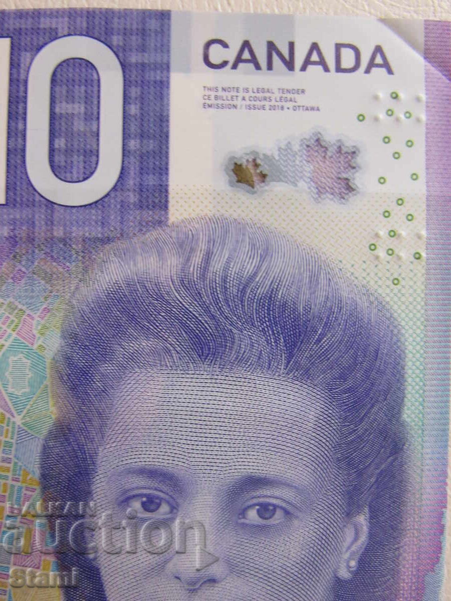 Καναδάς, 10 δολάρια, 2018, καινούργιο Καναδάς, 10 δολάρια, 2018, καινούργιο