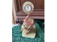 Часовник слон,оникс,21 см вис.