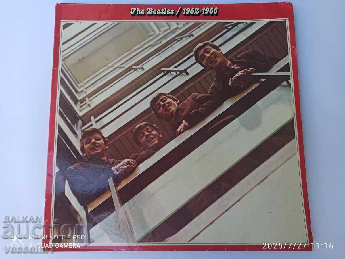 2 παλιά δίσκοι βινυλίου των Beatles (δίσκος βινυλίου Beatles)