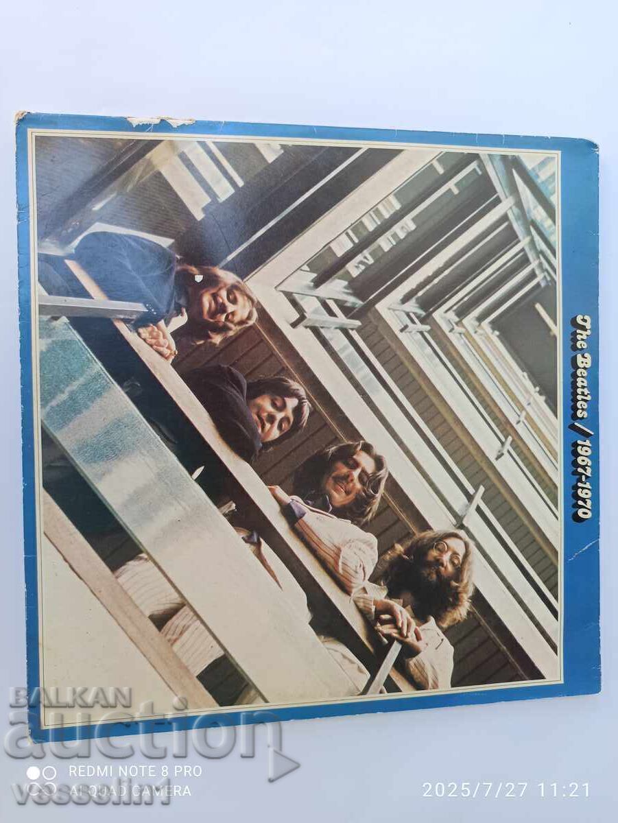 2 discuri de vinil vechi The Beatles vinil Beatles disc