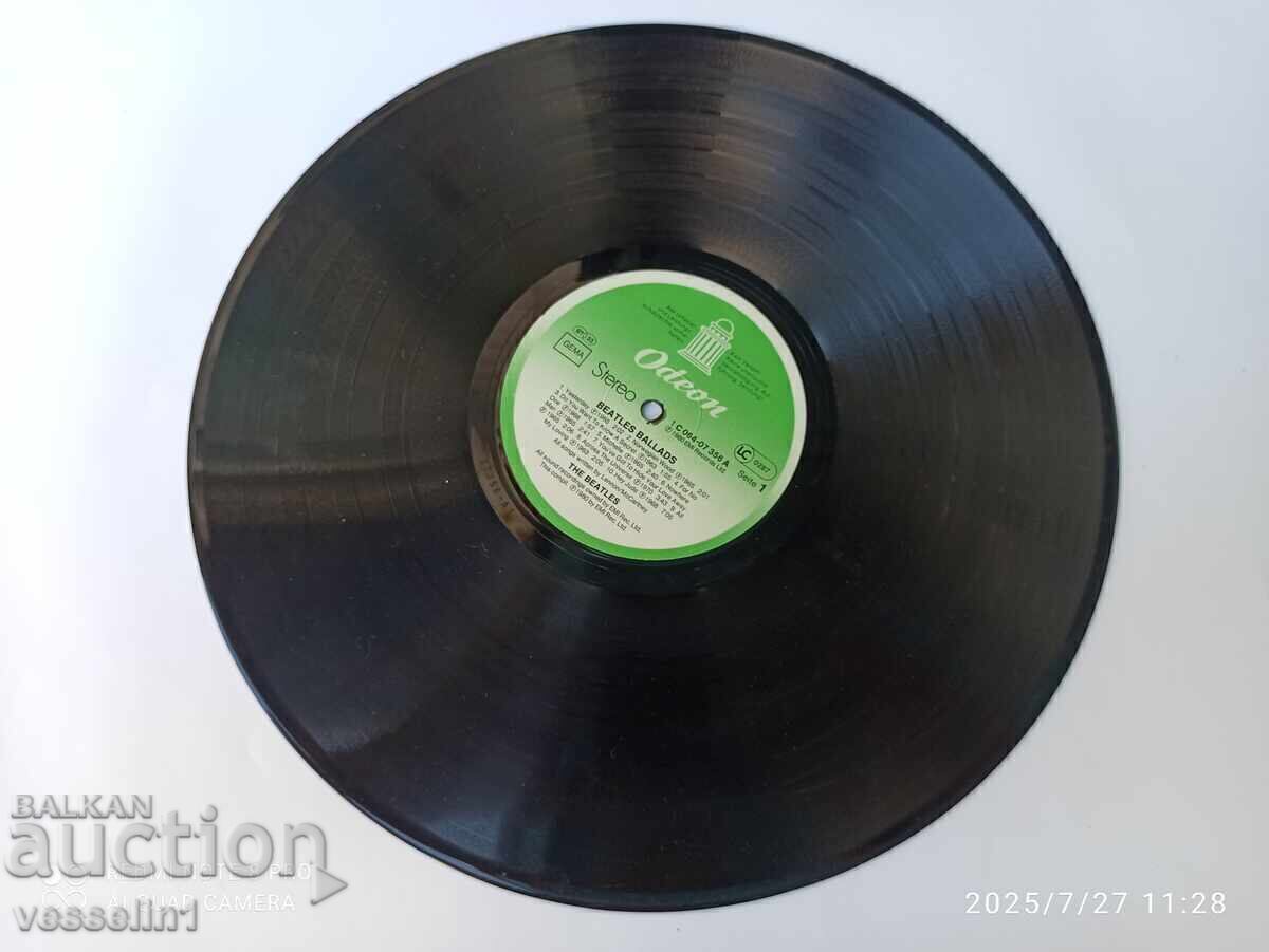 Auction  Old gramophone record of The Beatles vinyl Beatles record