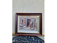 Frumoasă pictură belgiană de autor, antică