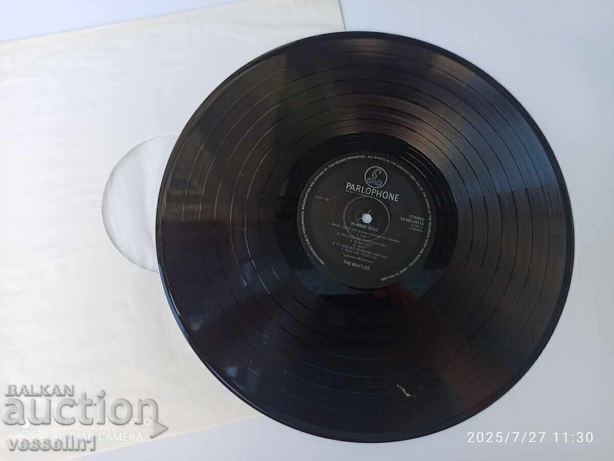 Auction  Old gramophone record of The Beatles vinyl Beatles record